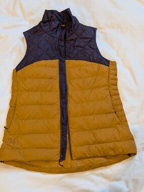 Women Flylow lightweight down vest - Purple/Mustard M